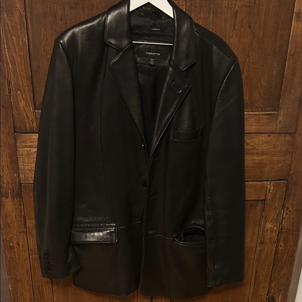 Mens lambskin leather jacket